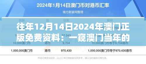 往年12月14日2024年澳门正版免费资料:一窥澳门当年的风采