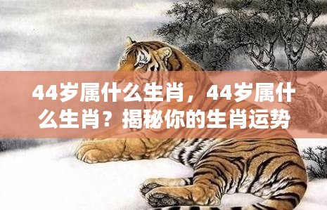 揭秘生肖运势,探寻44岁属相与人生轨迹的奥秘